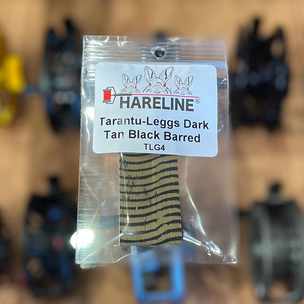 Hareline Tarantu-Leggs (White/Black Barred)