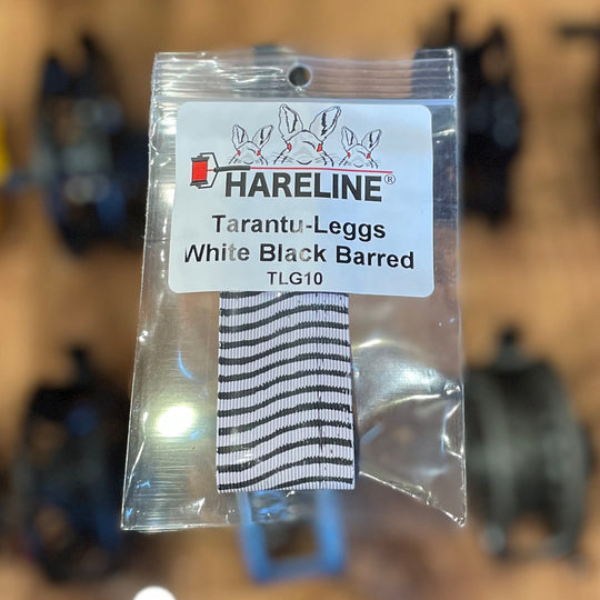 Hareline Tarantu-Leggs (White/Black Barred)