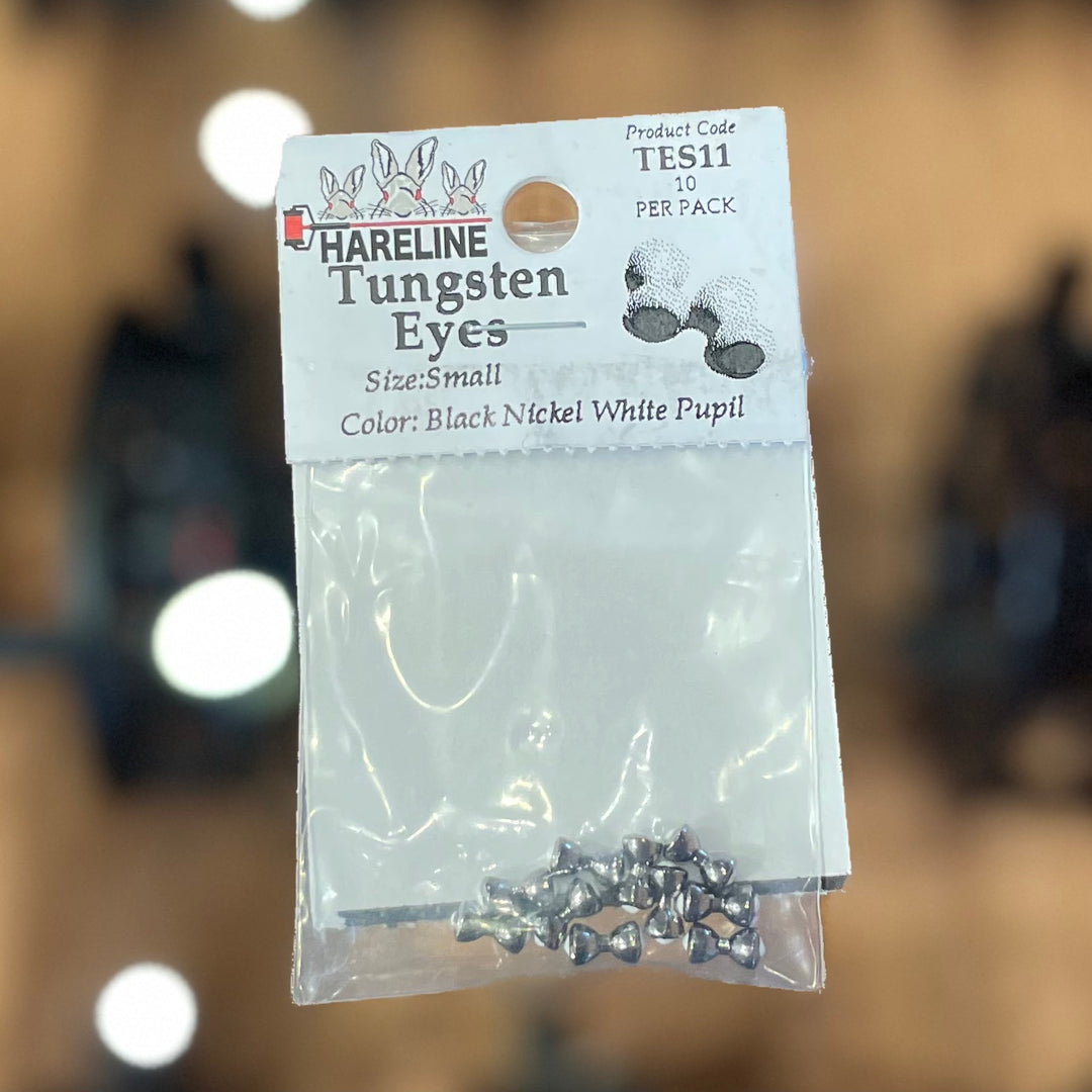 Hareline Tungsten Eyes with Pupil