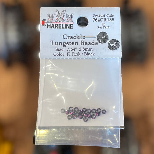 Hareline 7/64" Crackle Tungsten Beads