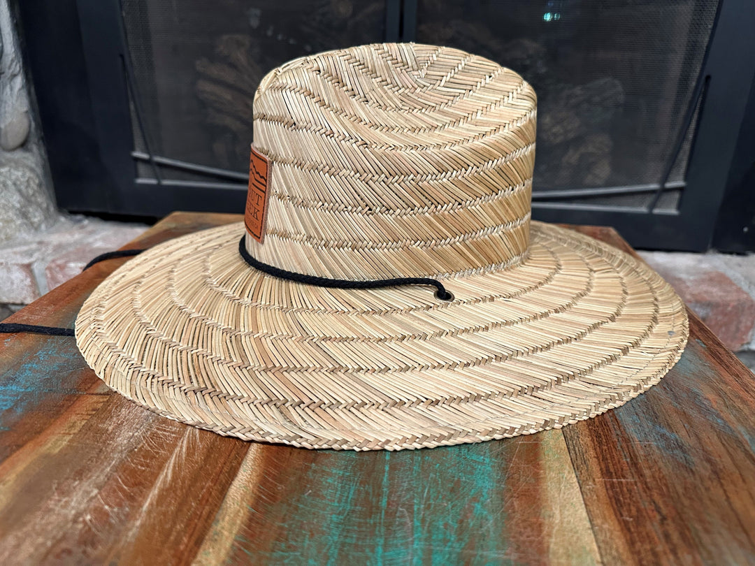 Straw Lifeguard Hat W/ Leather TCO Patch