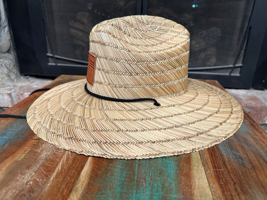 Straw Lifeguard Hat W/ Leather TCO Patch