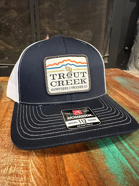 TCO Logo Trucker Hat W/ Embroidered Patch- Navy W/ White